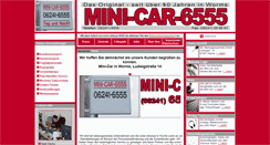 Desktop Screenshot of minicar-6555.de